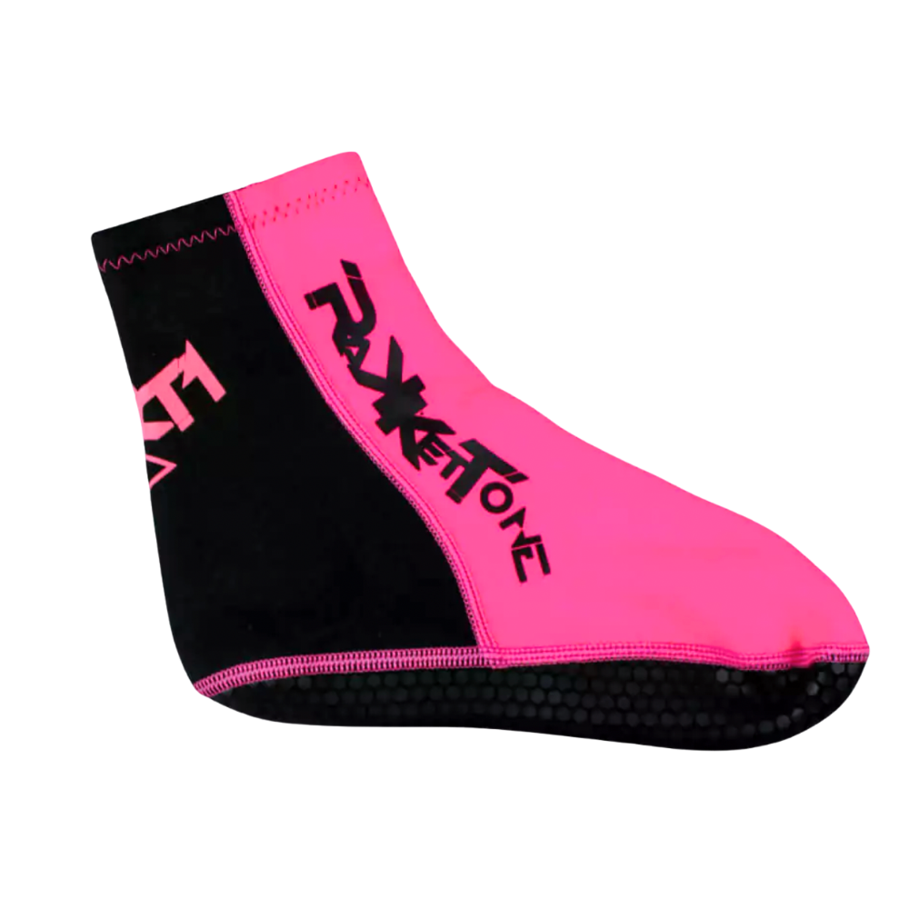 Rakkettone Pink & Black Neoprene Beach Tennis Socks