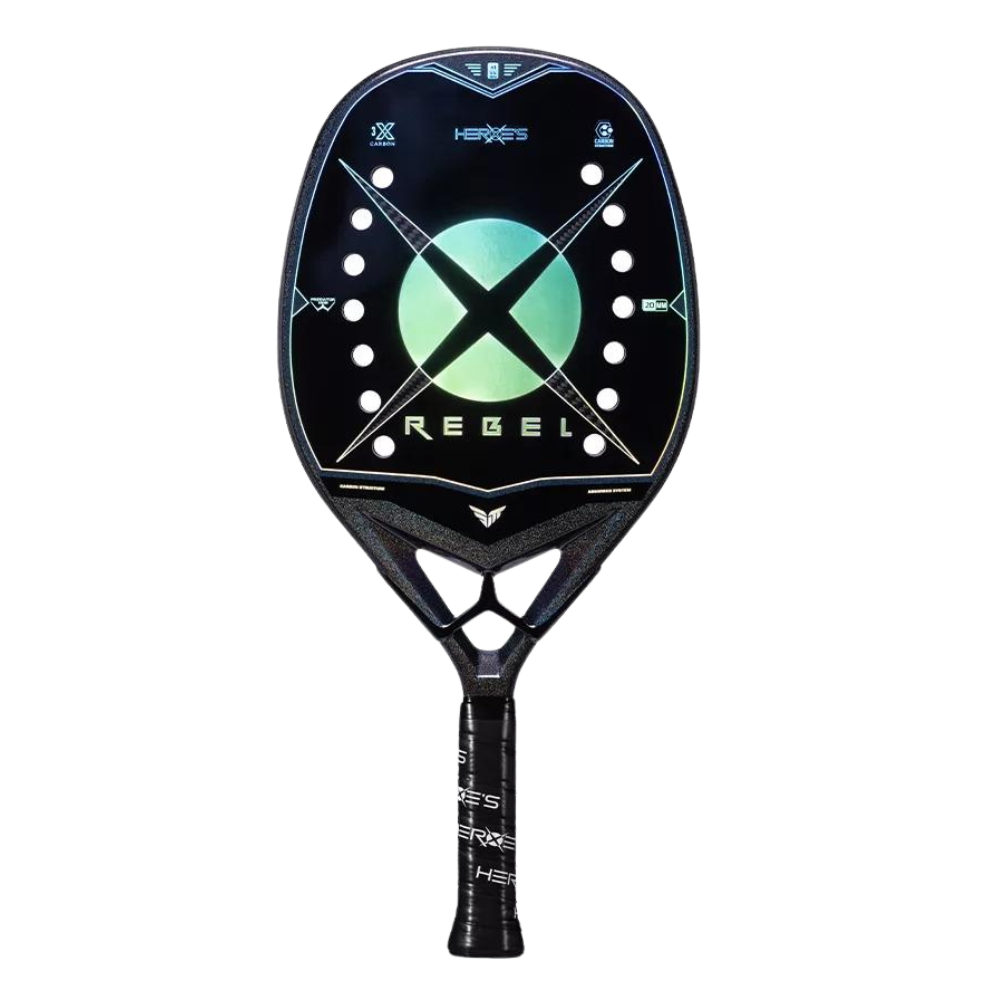 Heroes REBEL 2024 Beach Tennis Racket + Glipper Treatment