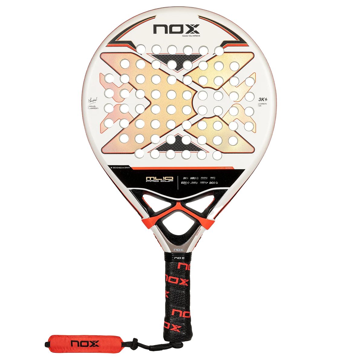 NOX ML10 PRO CUP Luxury 2024. Miguel Lamperti's racket
