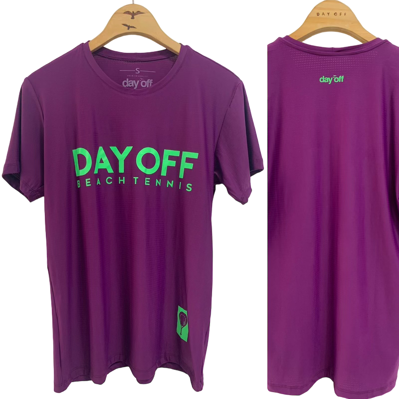 DAY OFF Men T-shirt / Purple & Green