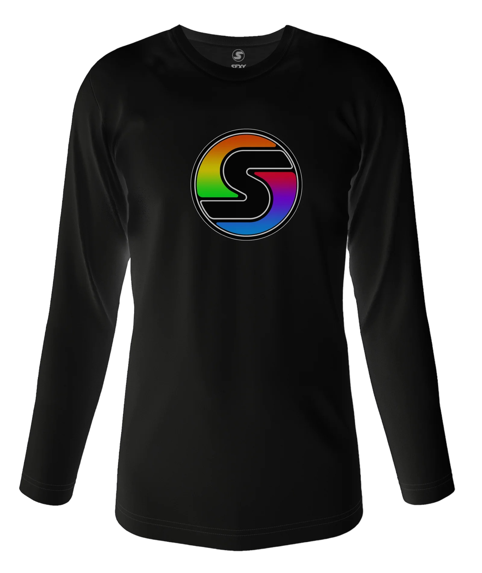 WOMEN'S RAINBOW "S" LOGO LONG SLEEVE TEE