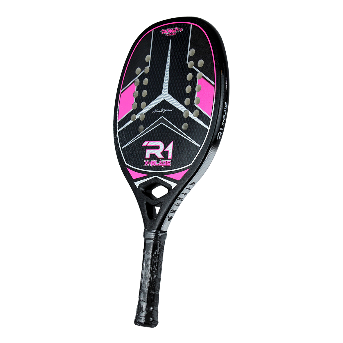 Rakkettone 2024 R1 X-Blade Beach Tennis Racket + Glipper Treatment
