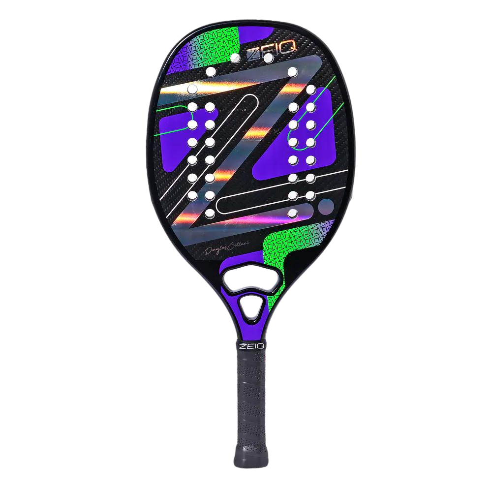 Racchetta Da Beach Tennis Vision Power Carbon 2 - In Carbonio, Peso 340g, Lunghezza 50 Cm, Spessore 20 Mm, Con Custodia