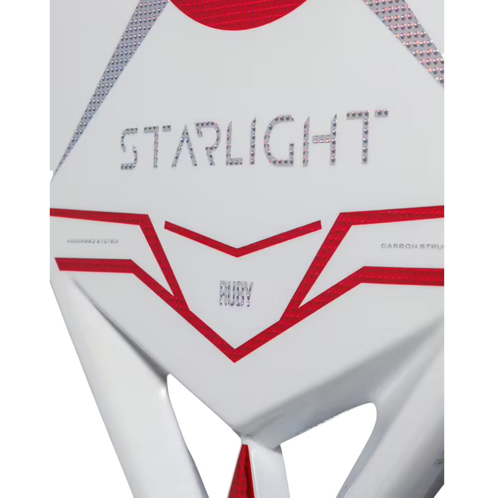 Close-up of Heroes Starlight 2026 beach tennis racket face with Glipper surface texture