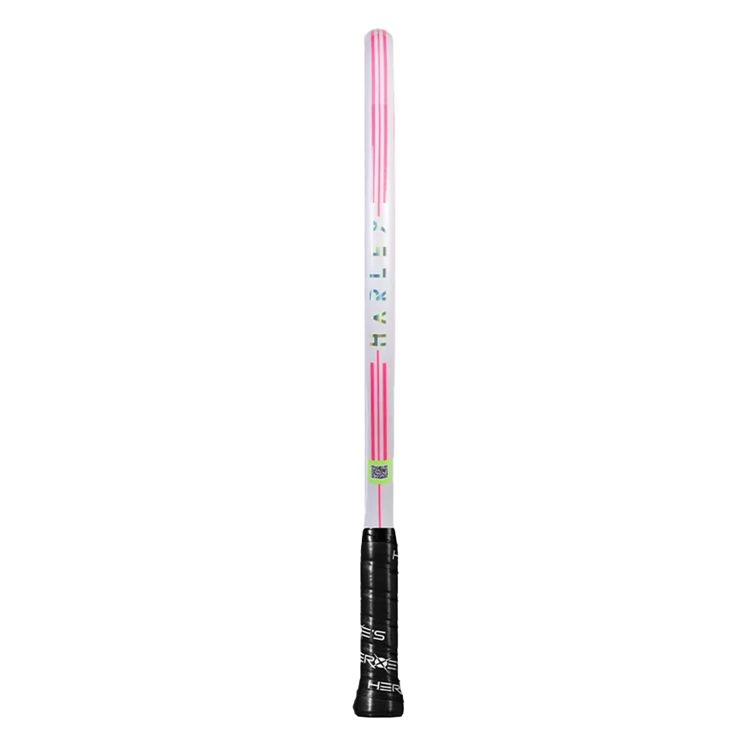 A beach tennis racket featuring the text 'Heroes' and 'HARLEY 2025'
