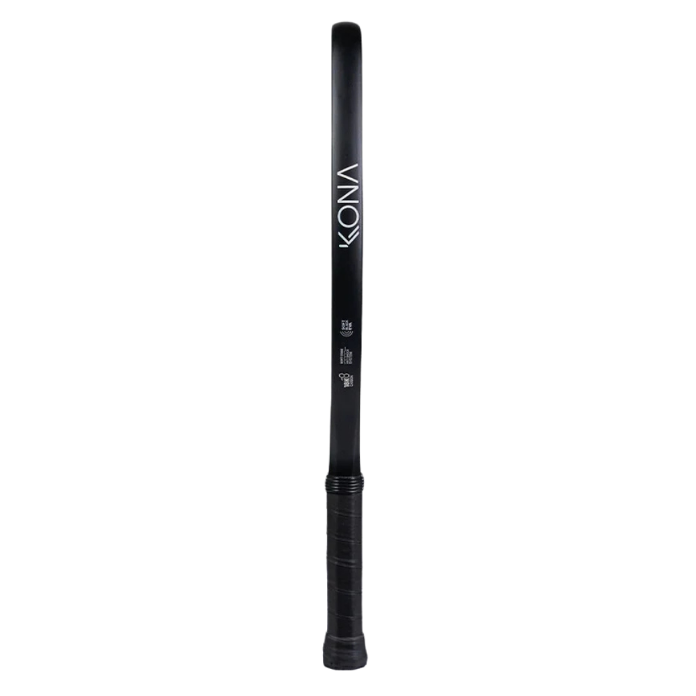 Kona Maverick Black 2026 beach tennis racket edge view