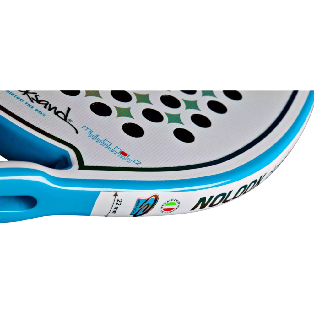 Side profile of Quicksand No Look Classic 2025 beach tennis racket