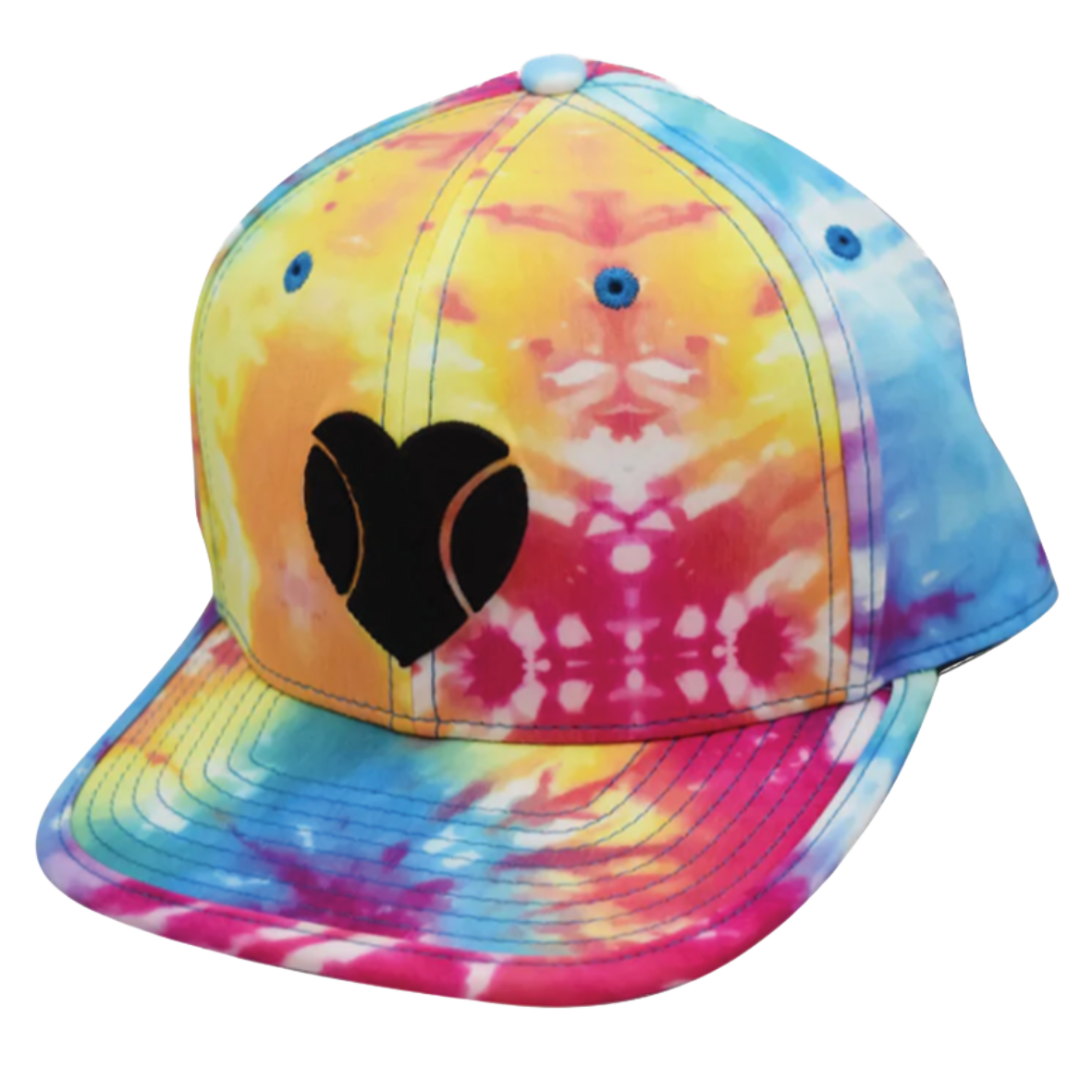 Sexy Brand I ❤️ Beach Tennis Snapback in Tie-Dye