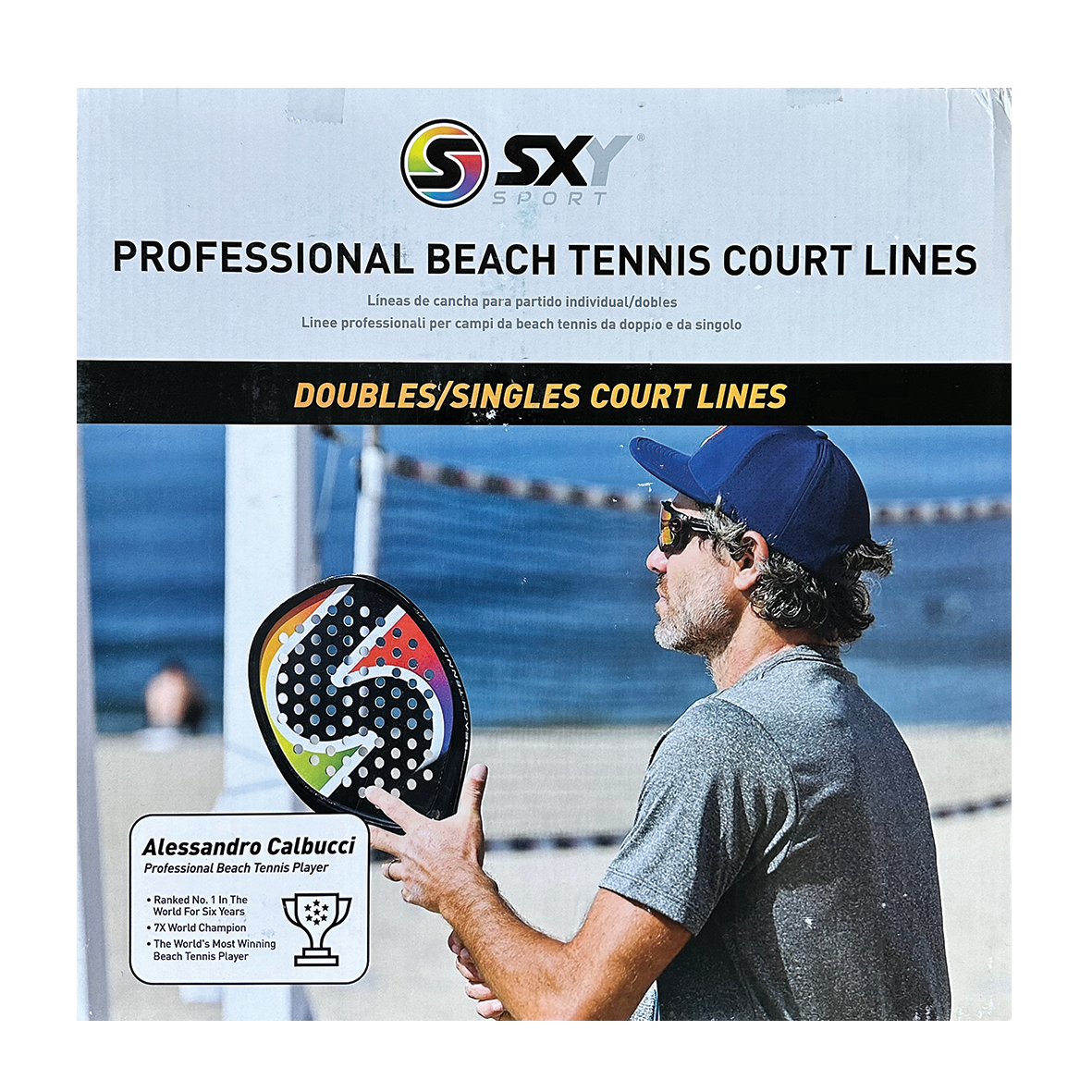 Sexy Professional Beach Tennis Court Lines