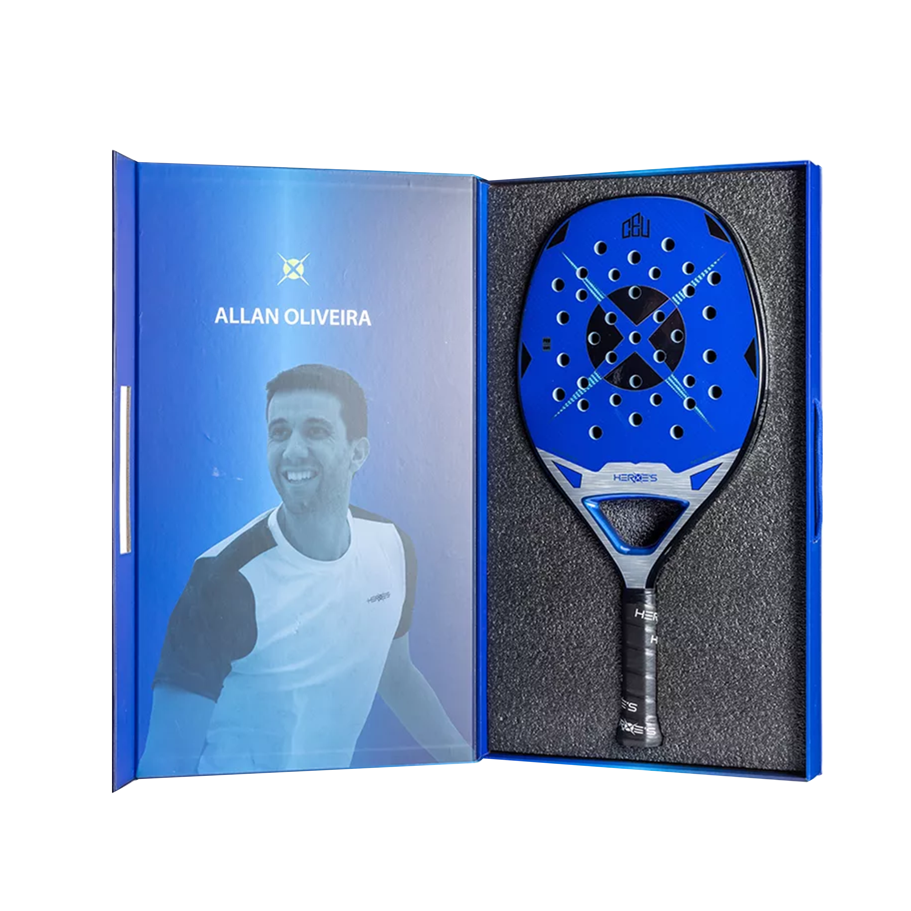 Heroes CEU 2024 Beach Tennis Racket + Glipper Treatment