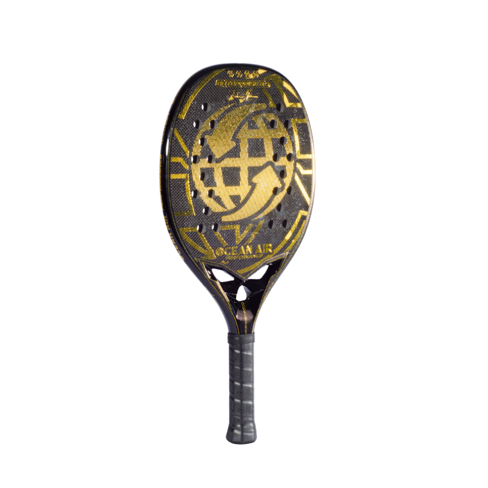 Side profile of Ocean Air Enterprise 2026 beach tennis racket
