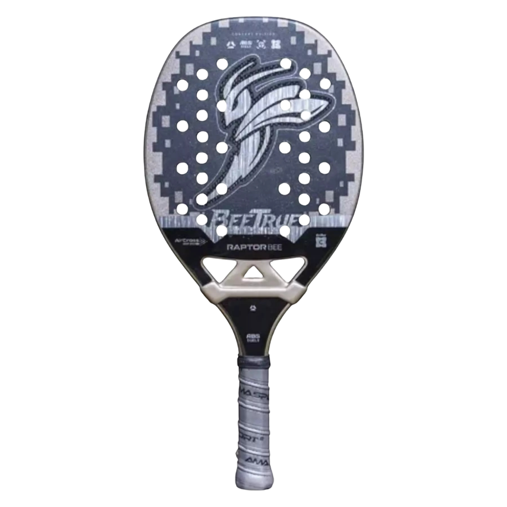 AMA Sport Raptor Bee 2026 limited edition beach tennis racket featuring 6K Carbon construction