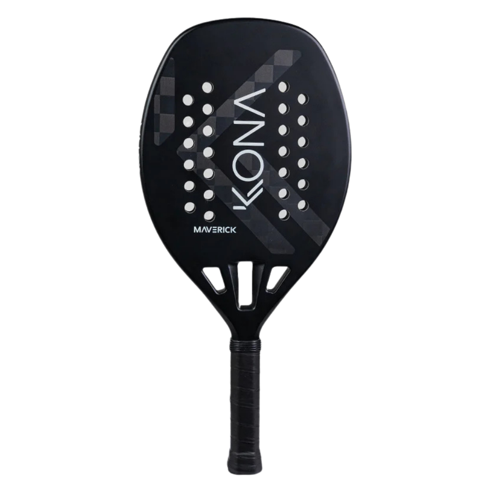 Kona Maverick Black 2026 beach tennis racket carbon fiber power control