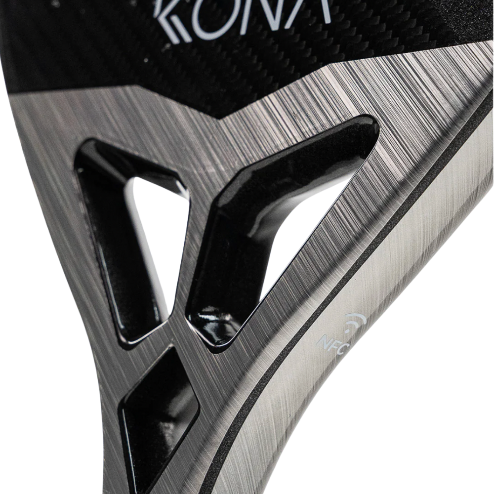 Kona Gladiator Steel 2026 - detalhe da ponte e furação