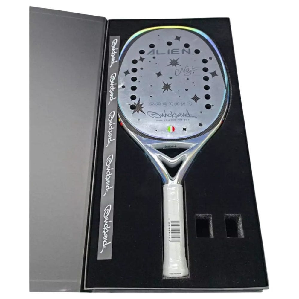 View of Quicksand Alien 2025 beach tennis racket box