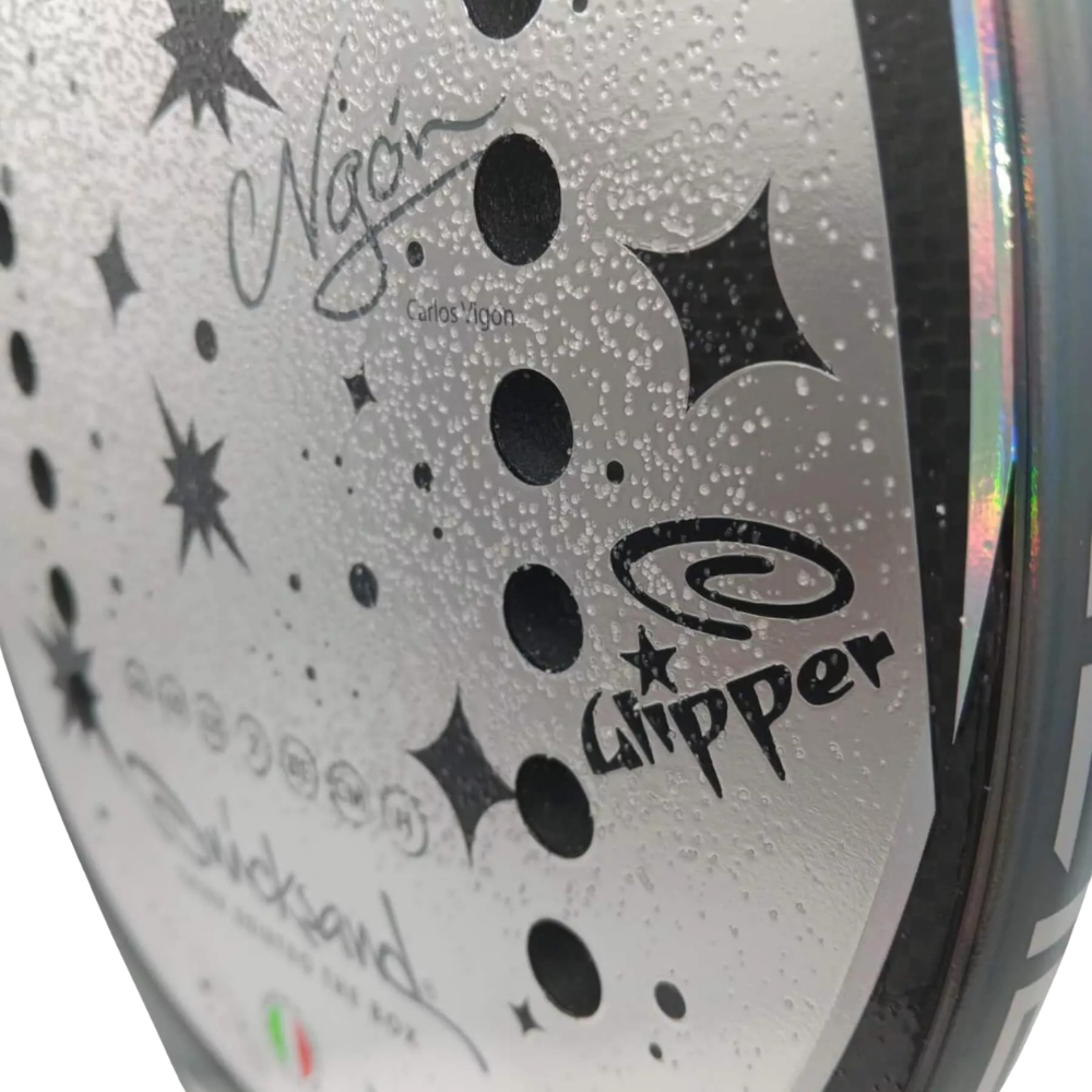 Close-up of Glipper surface on Quicksand Alien 2025 racket