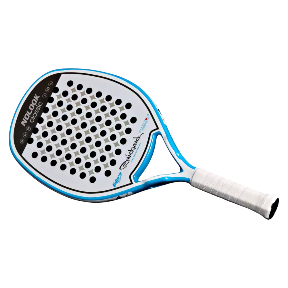 Front view of Quicksand No Look Classic 2025 beach tennis racket