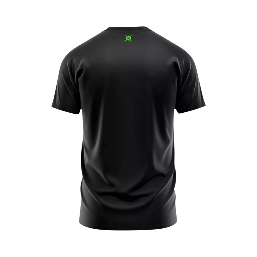 Back view showing Predator graphic design on Heroes men’s t-shirt