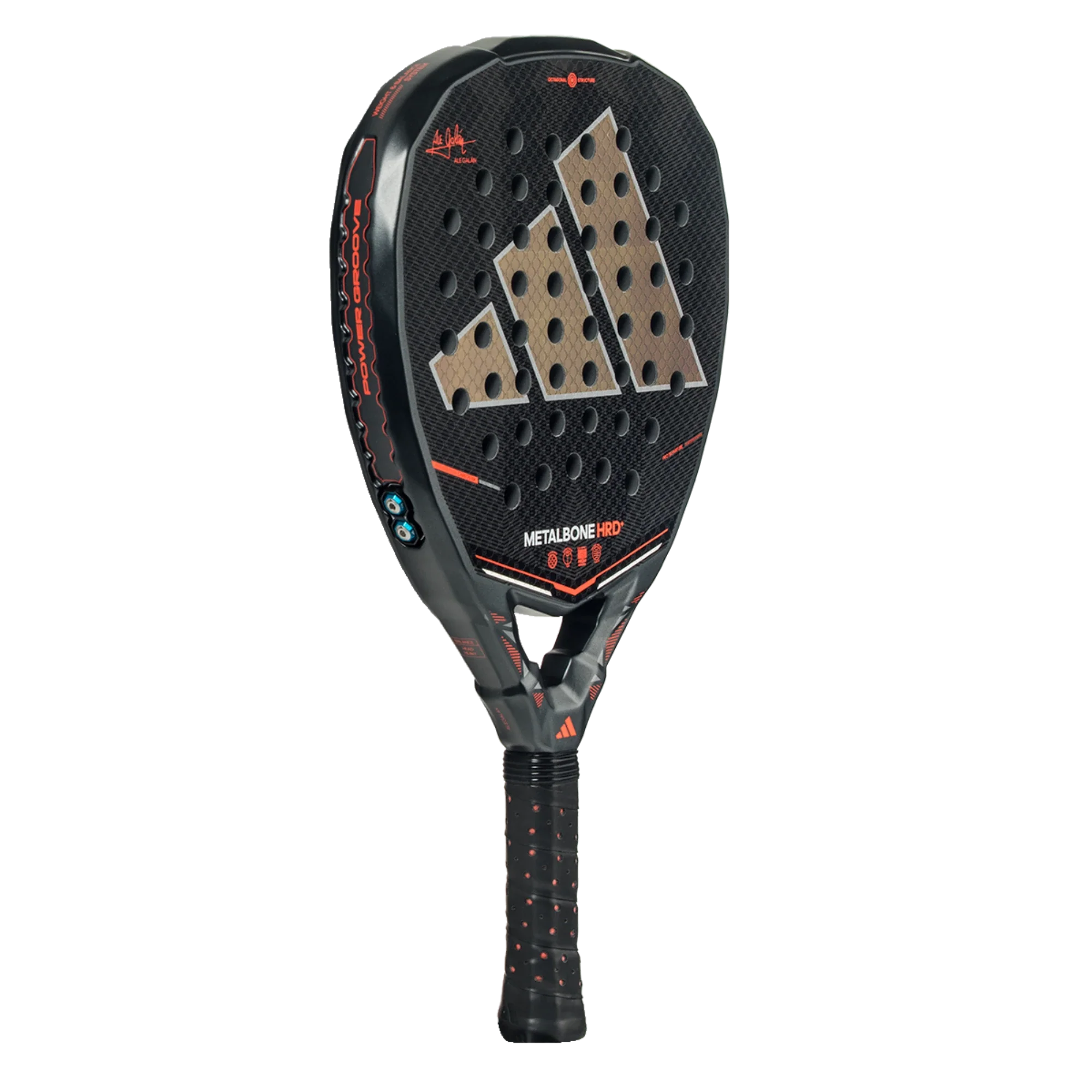 Adidas Metalbone HRD 2026 Ale Galán padel racket side design detail