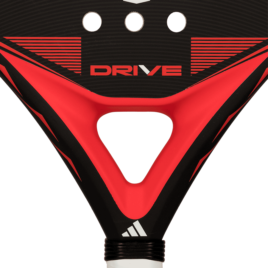 Adidas Drive Black 2026 frame detail padel racket