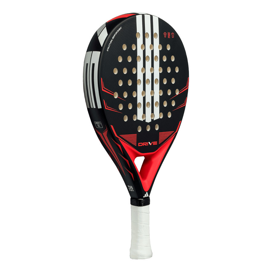 Adidas Drive Black 2026 padel racket side view design 