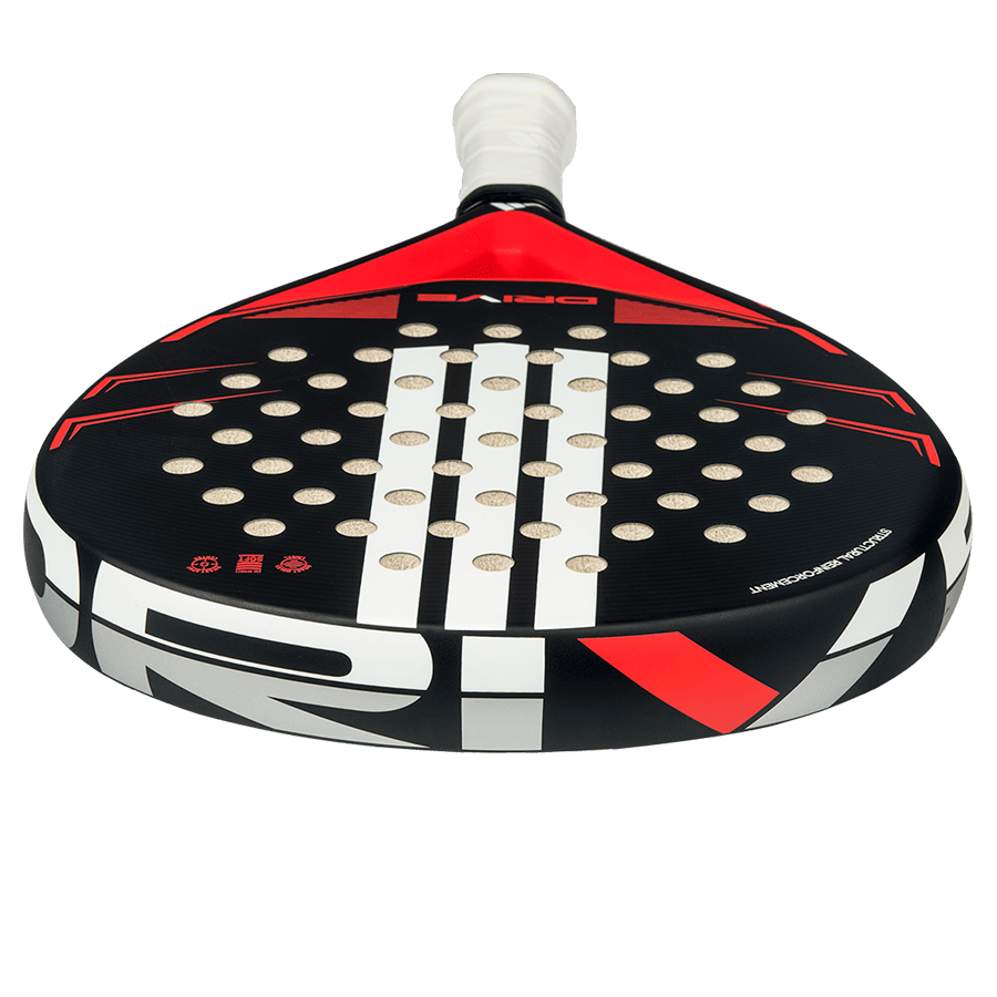 Adidas Drive Black 2026 padel racket top design detail
