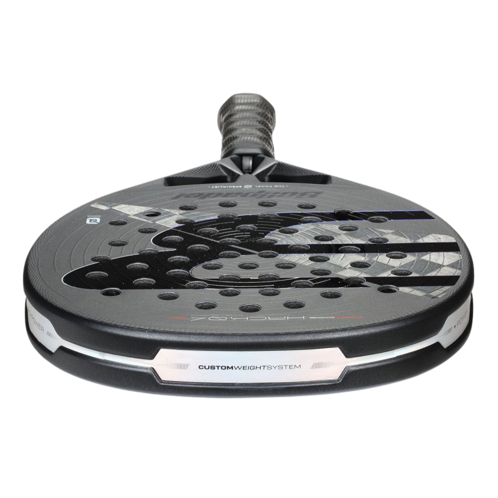 Bullpadel Hack 04 HYB 26 hybrid shape padel racket top profile