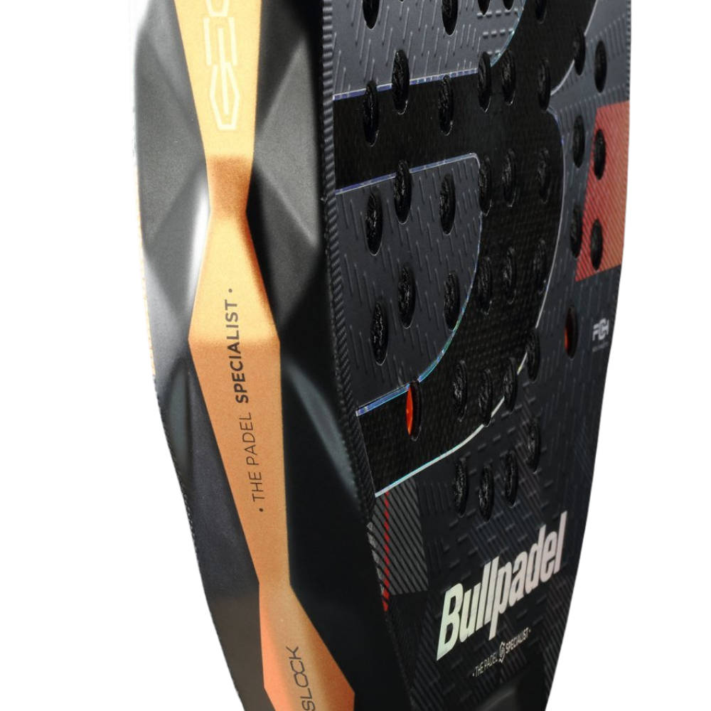 Bullpadel Neuron 02 Edge carbon surface detail padel racket