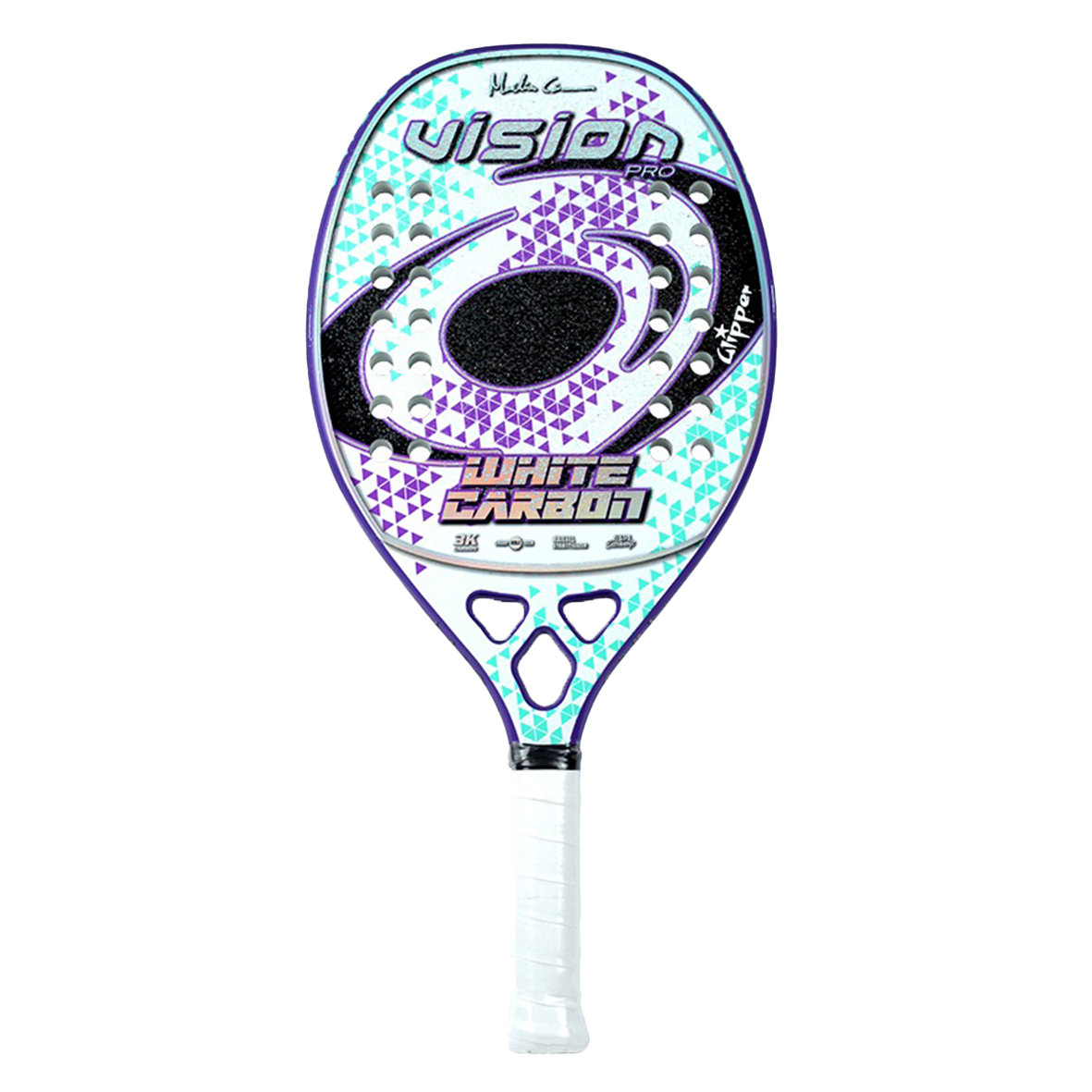 Vision Beach Tennis White Carbon 2024