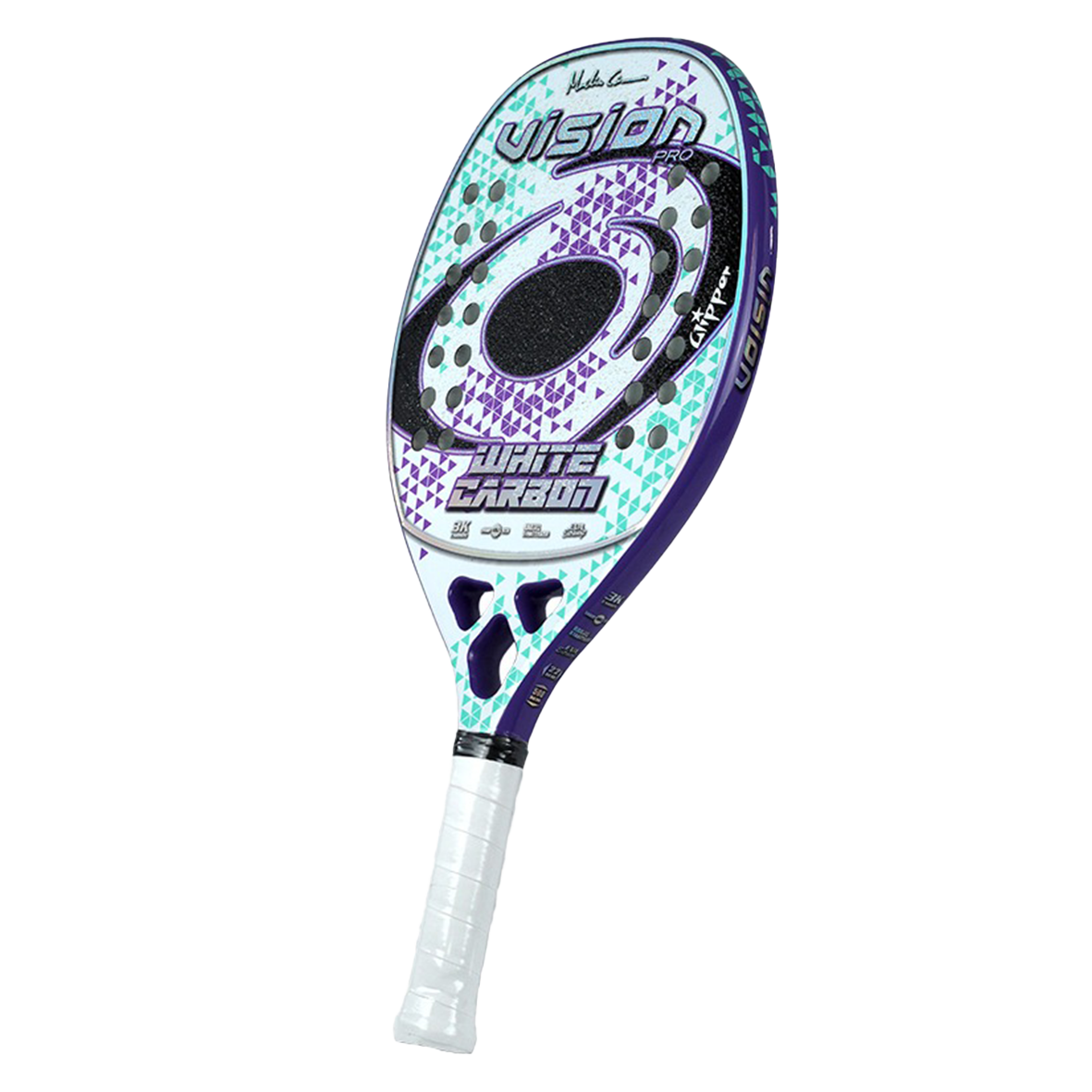Vision Beach Tennis White Carbon 2024